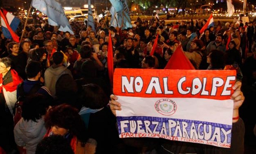 Protests following the June 22, 2012 coup d'etat in Paraguay